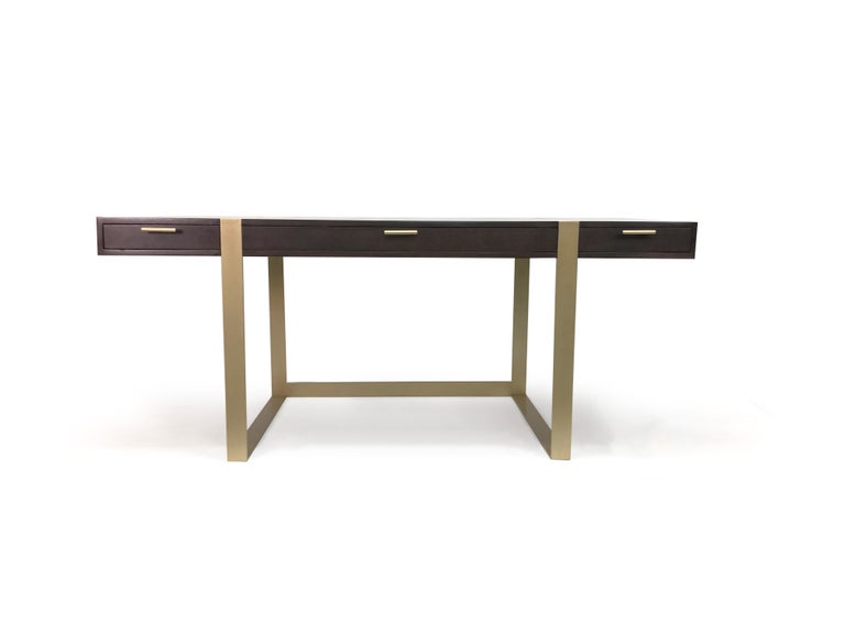Modern Writing Desk with Three Drawers For Sale at 1stDibs modern
