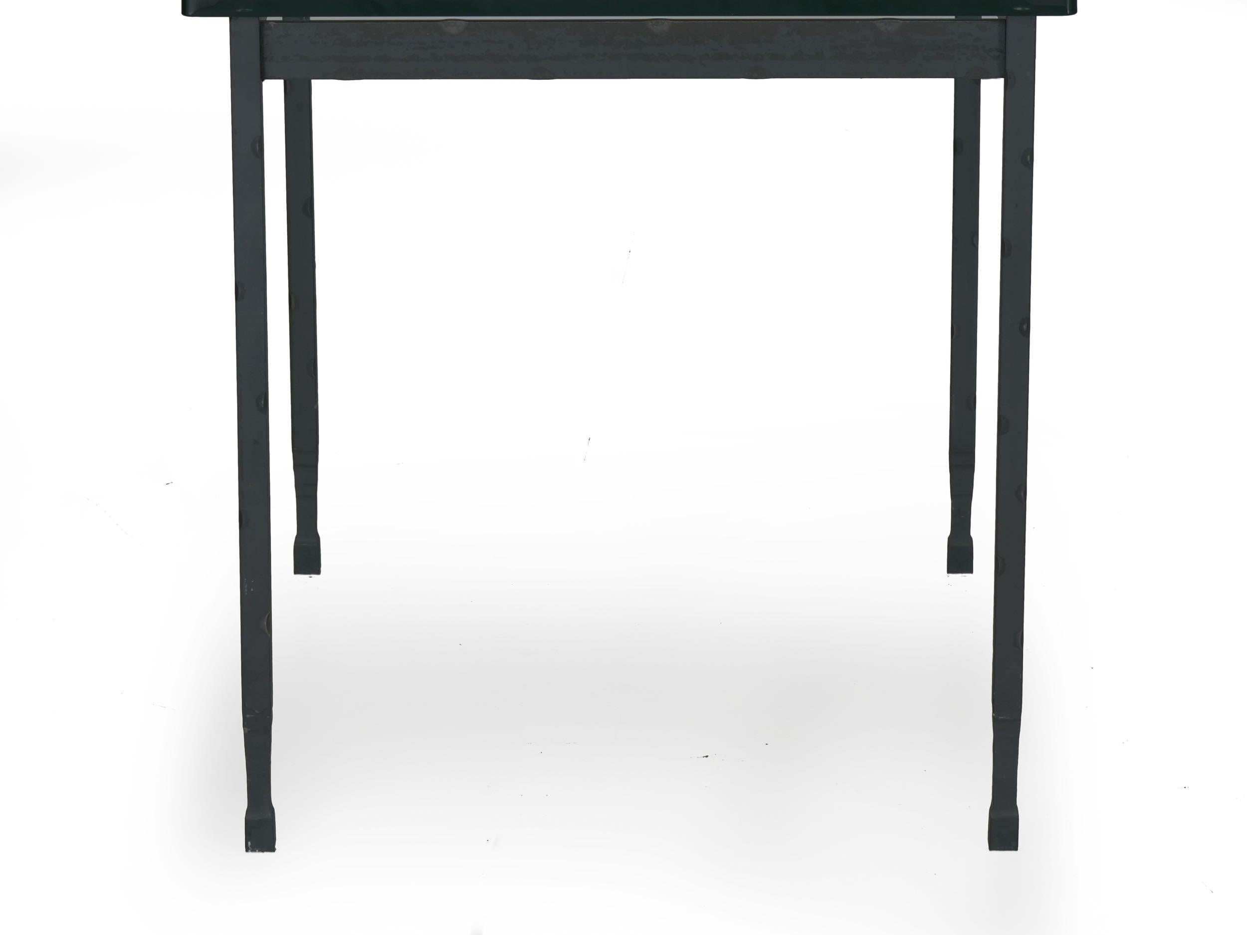 American Modern Wrought Iron Accent Side Table by Charleston Forge For Sale