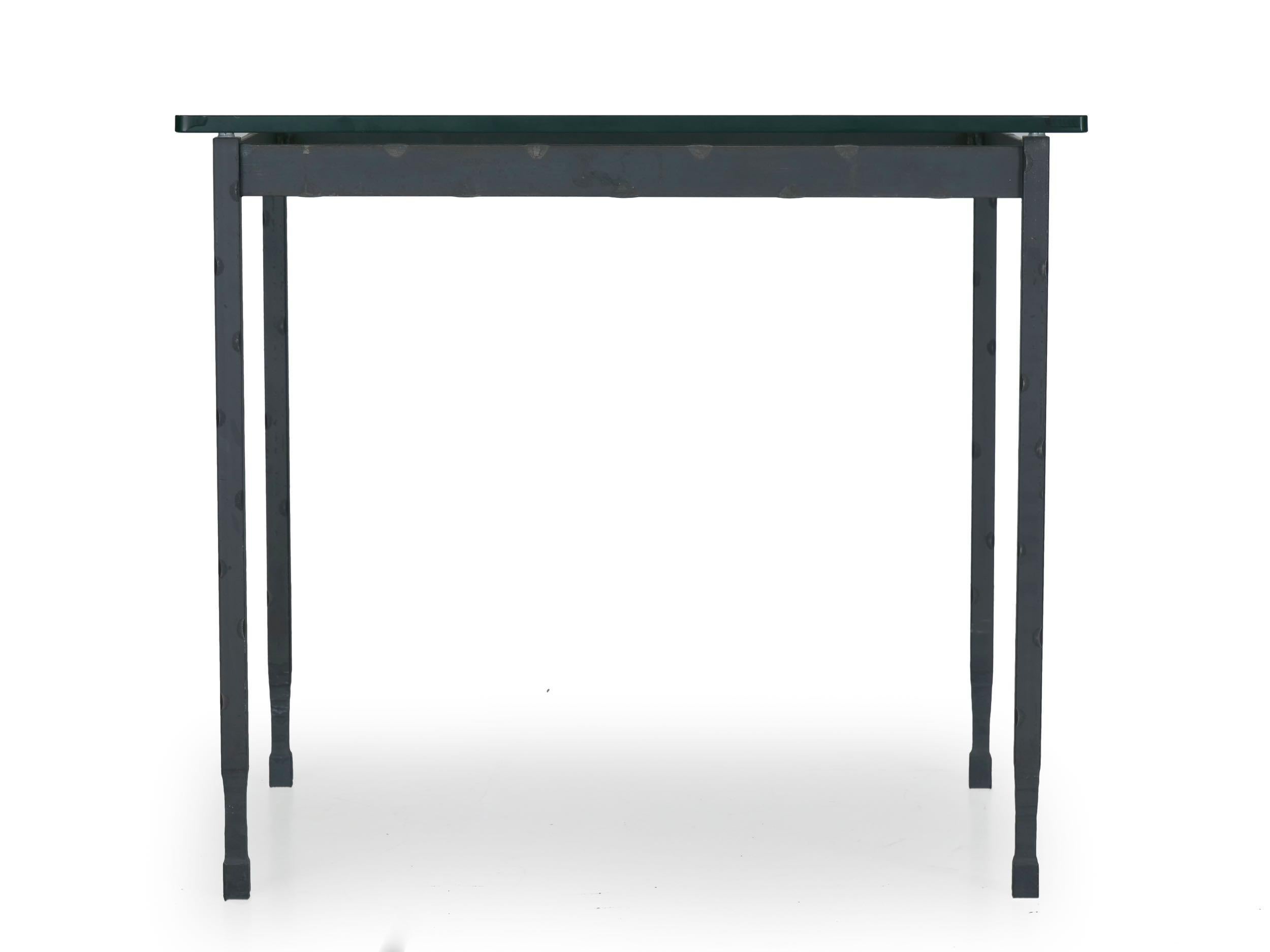 Modern Wrought Iron Accent Side Table by Charleston For Sale at