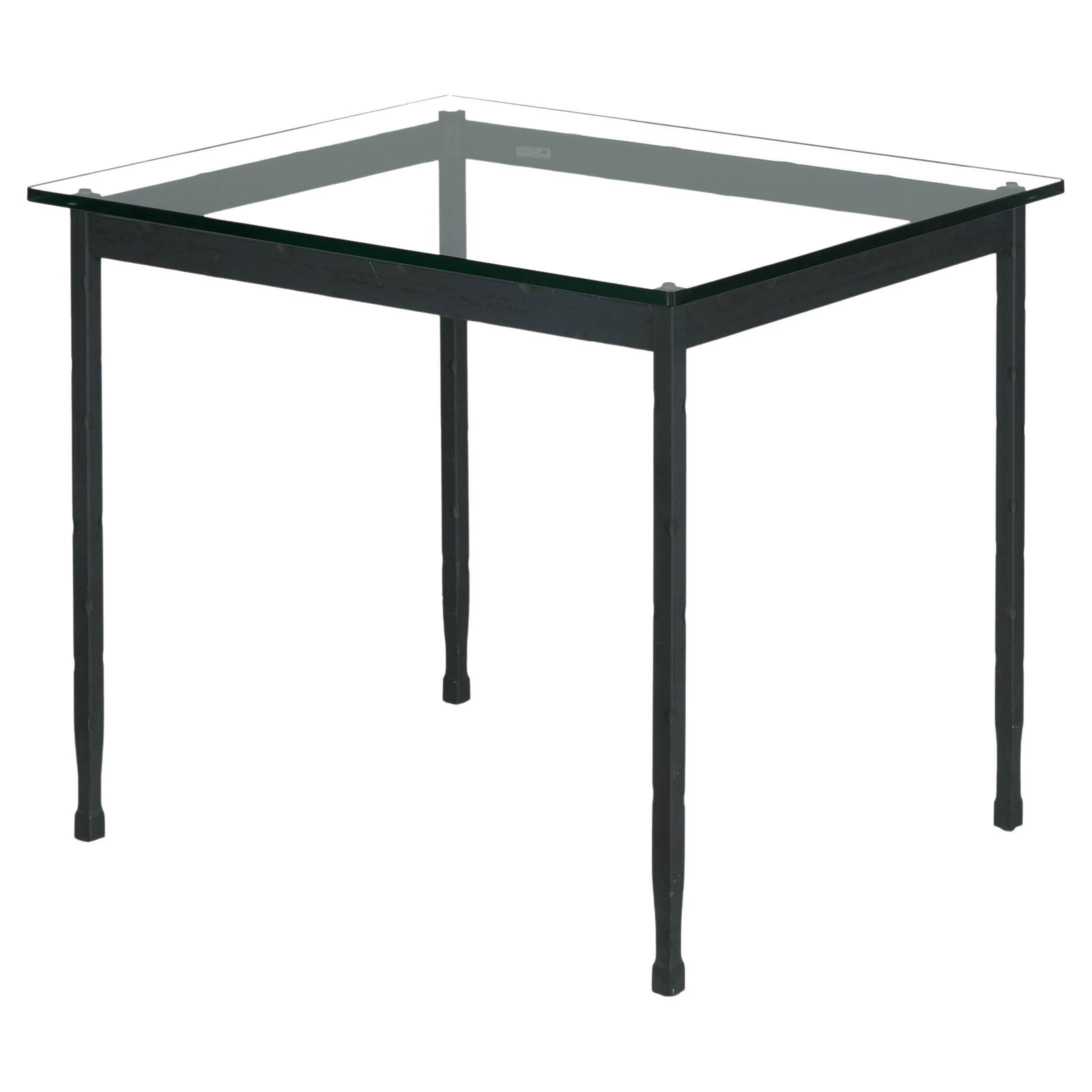 Modern Wrought Iron Accent Side Table by Charleston Forge For Sale