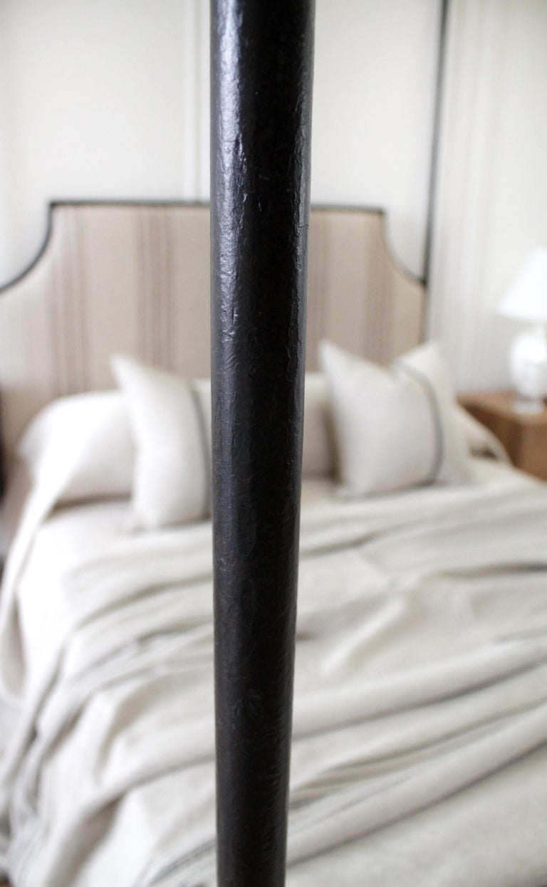 Modern Wrought Iron Solid Queen Size Canopy Bed at 1stDibs wrought