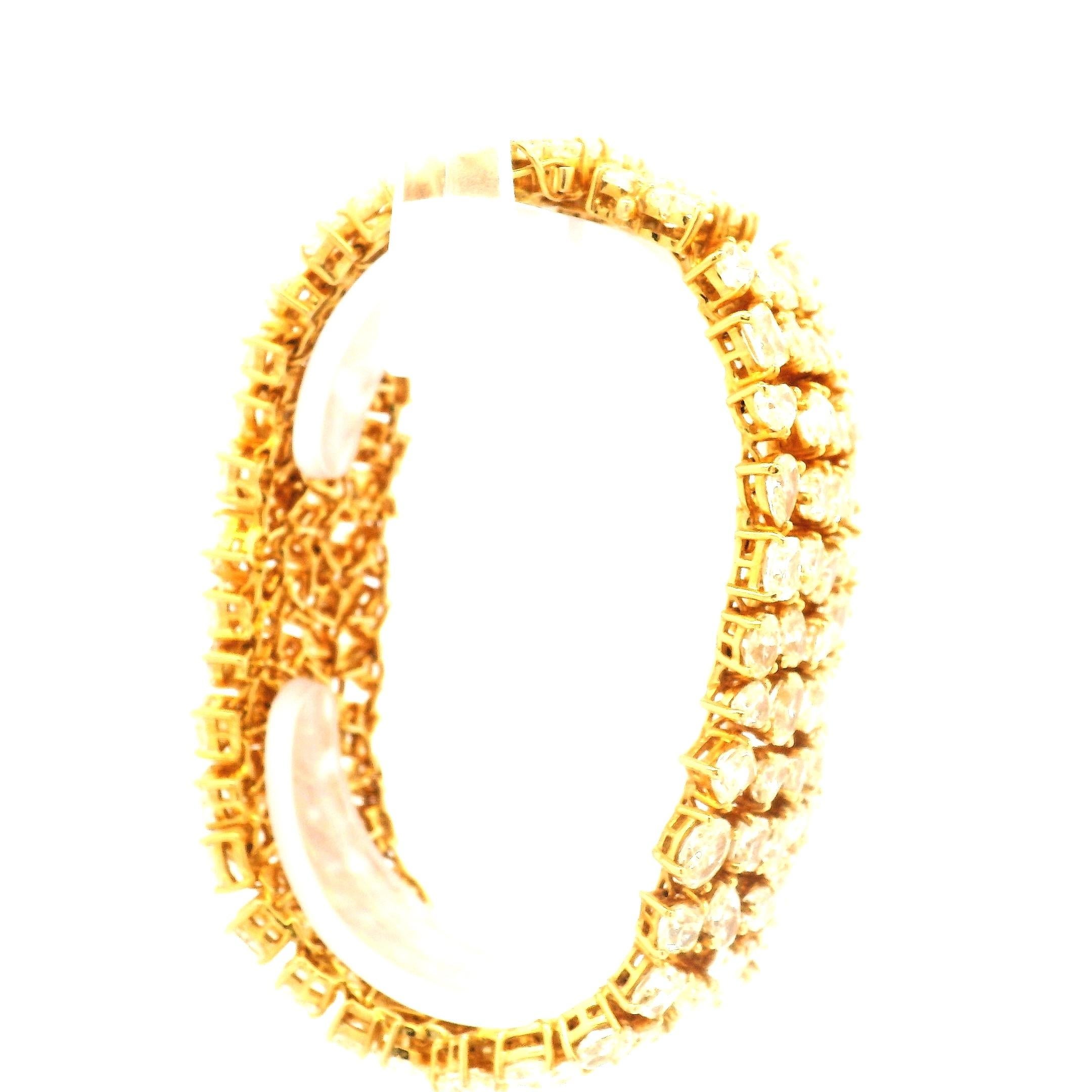 Pulsera moderna en mosaico de diamantes amarillos en venta 11