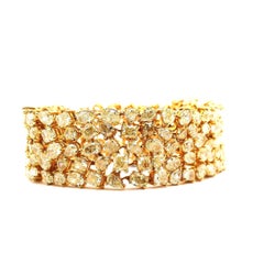 Modern Yellow Diamond Mosaic Bracelet