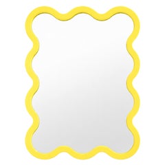 Medium Contemporary Sculptural Wavy Wall Mirror – Hvyli 10 by oitoproducts