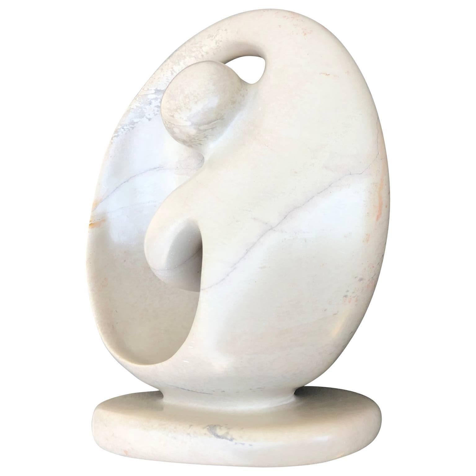 20th Century Modern Ying Yang Marble Sculpture