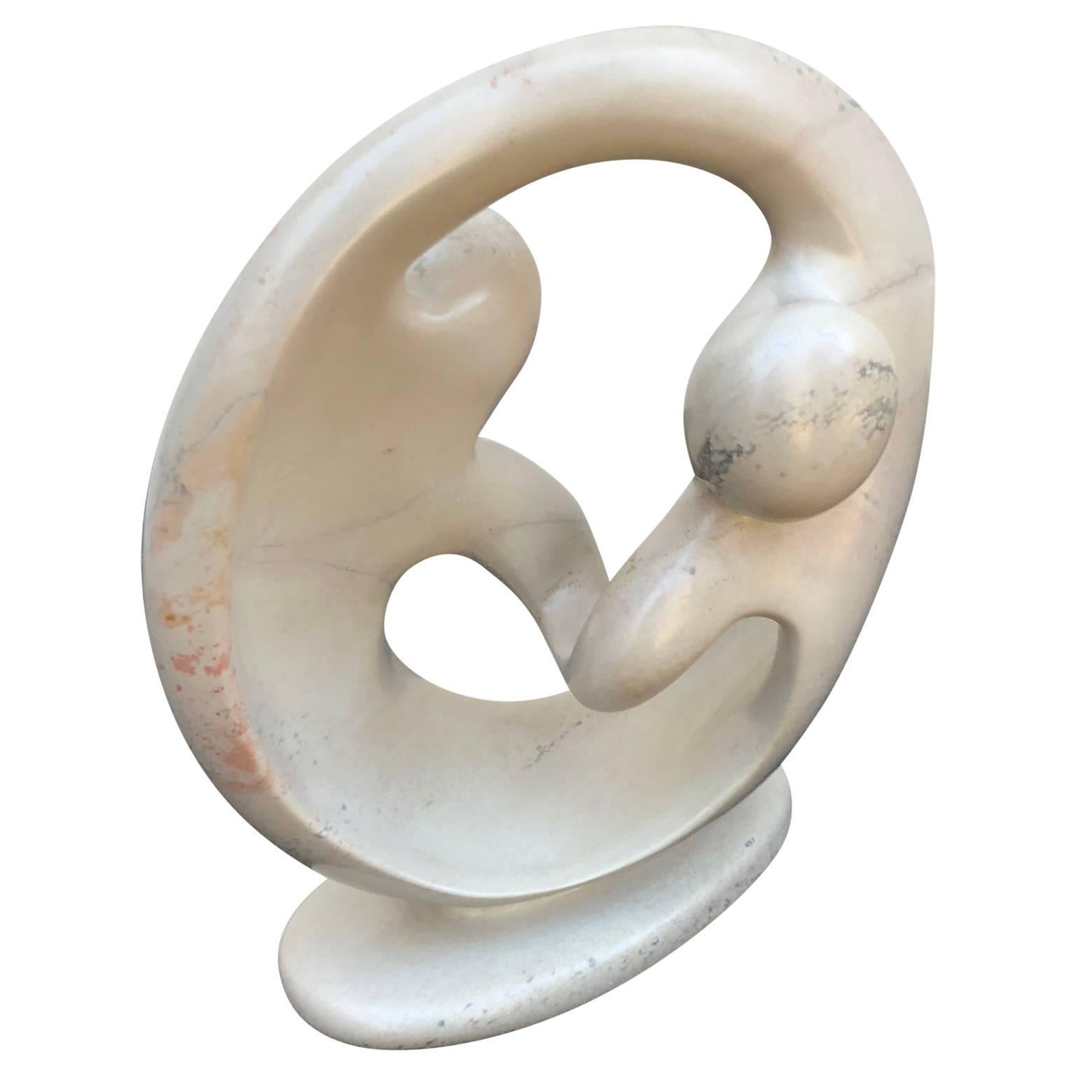 Modern Ying Yang Marble Sculpture 2