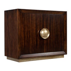 Mueble Servidor Moderno de Madera de Cebra
