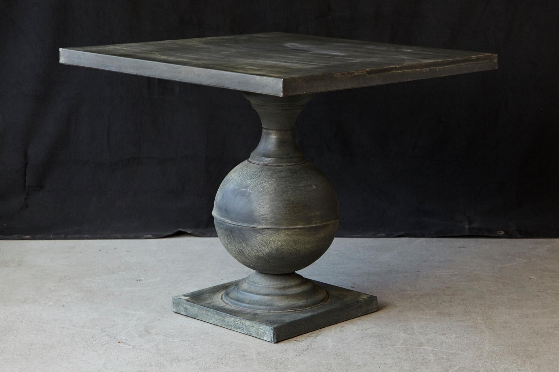 square top pedestal table