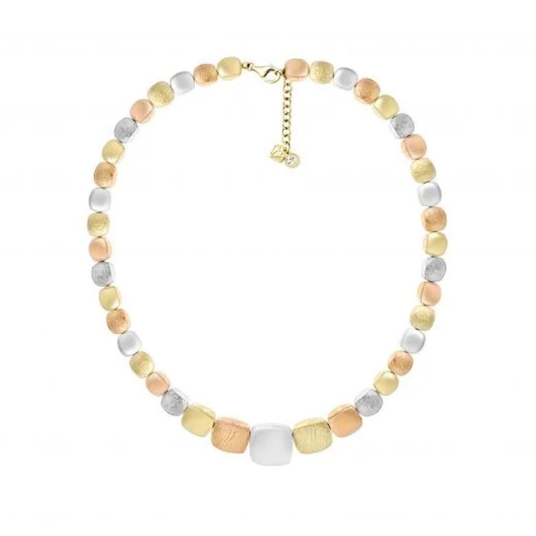 Modern Zirconia White Yellow Rose Gold Bracelet  for Her In New Condition For Sale In Genève, GE