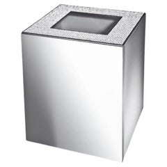 Chrome Plated Bath Bin's with Swarovski Crystal Lid Zodiac London 