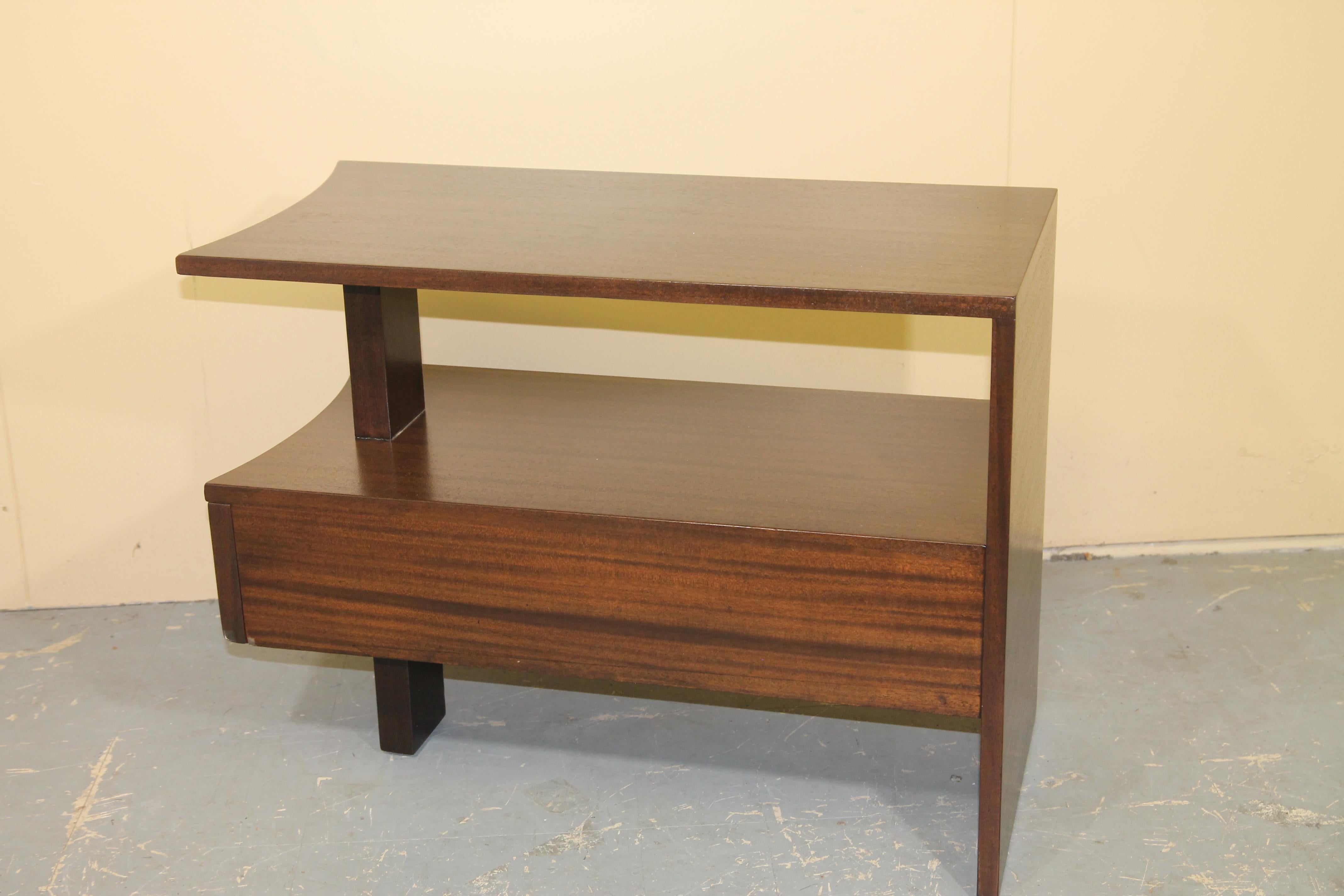 Mid-20th Century Modernage African Mahogany Side Tables