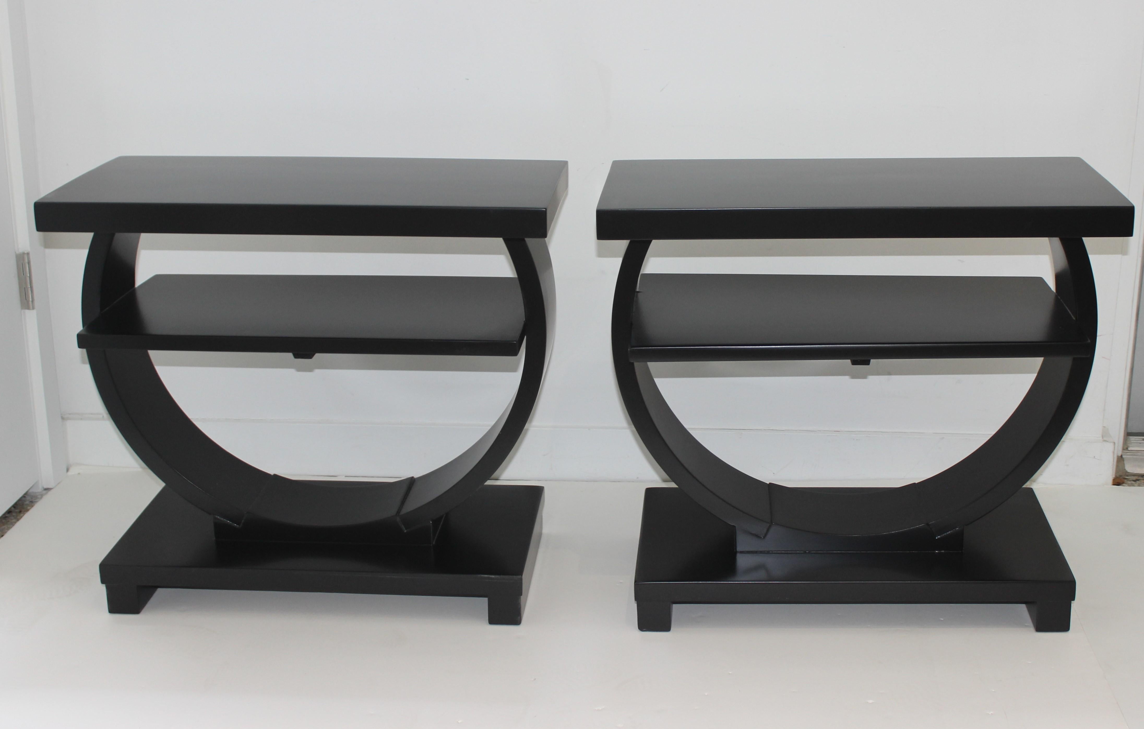 Modernage Brown Saltman Side Tables 6