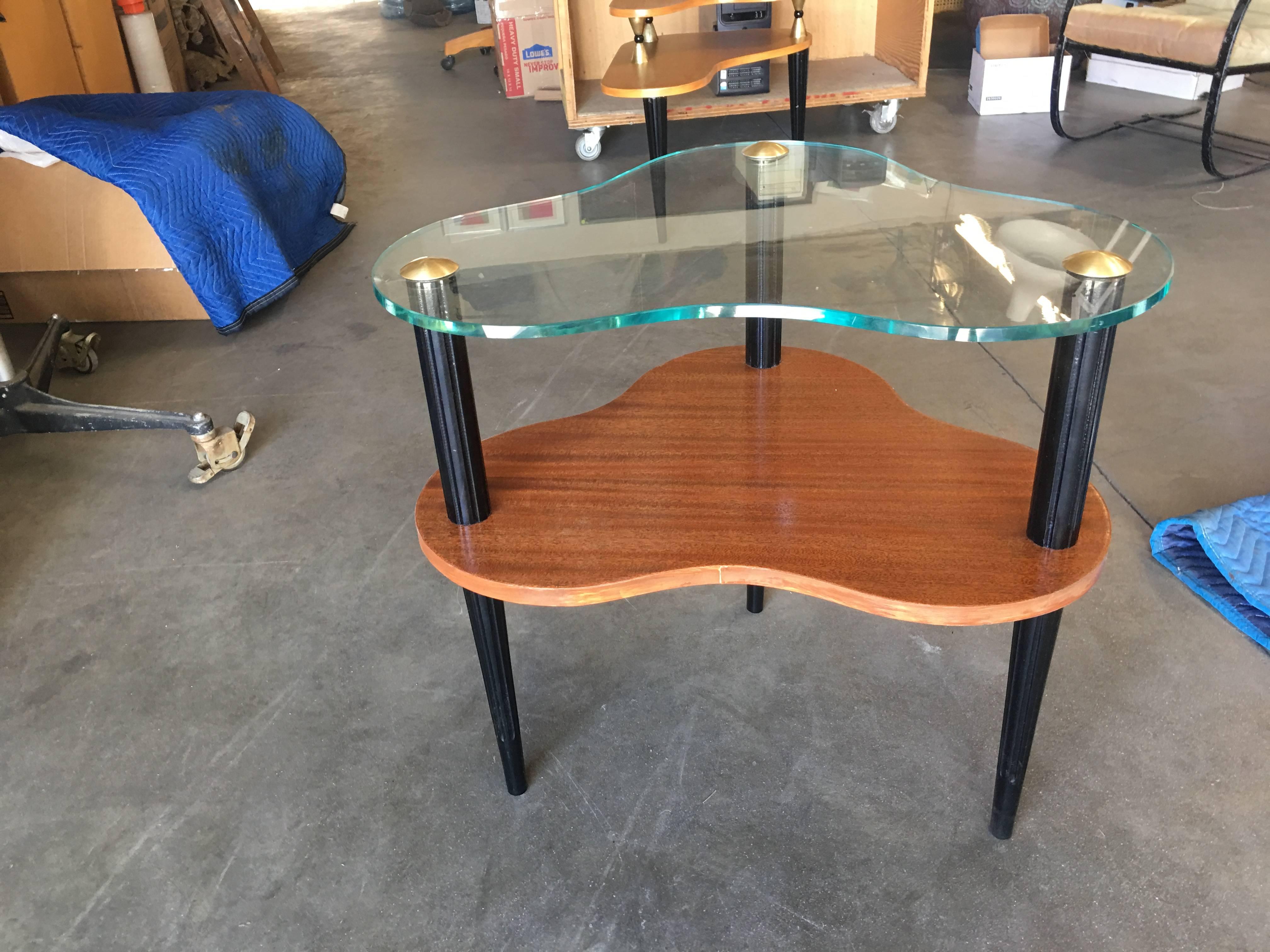 Mid-20th Century Modernage Two-Tier Midcentury Cloud Coffee Table