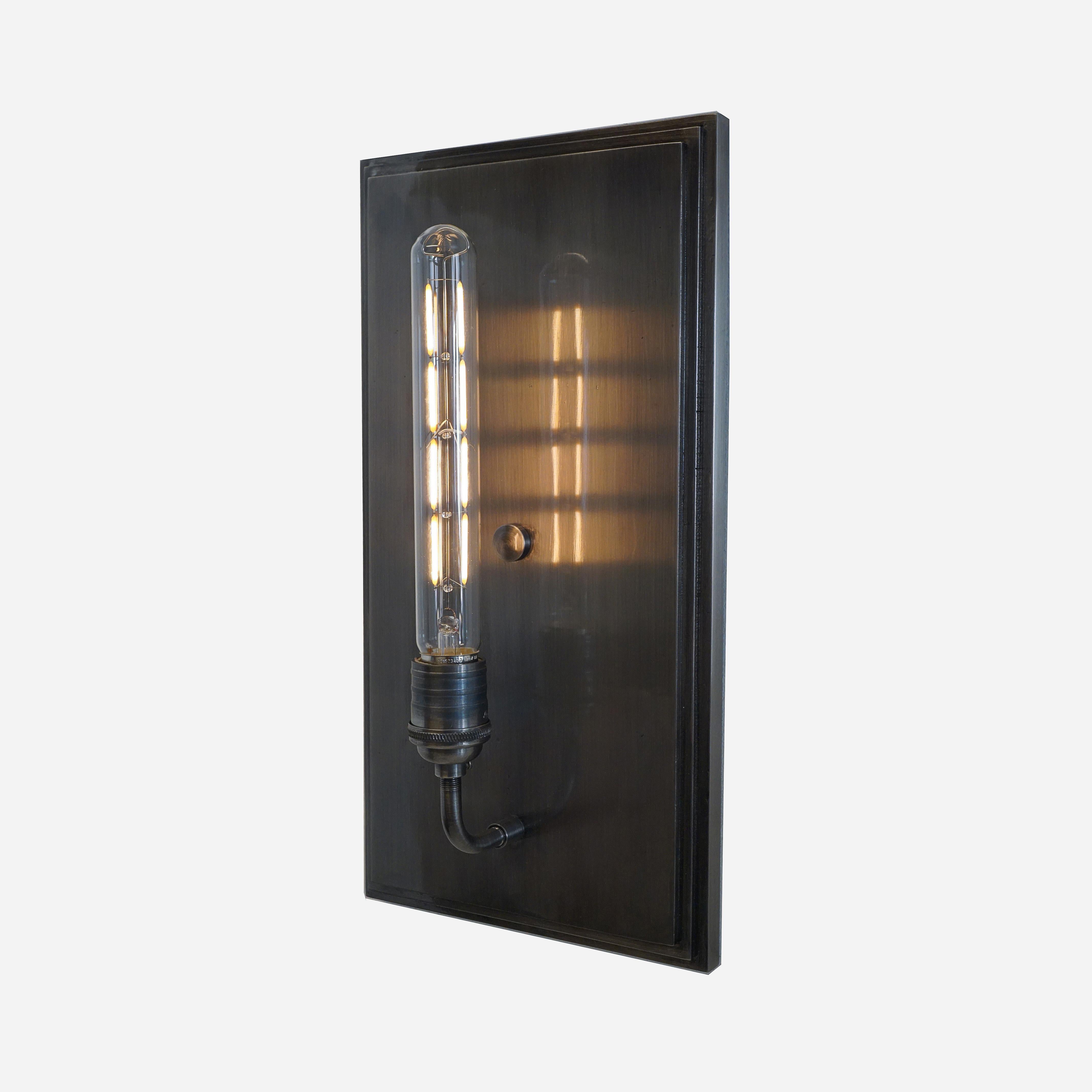 American Moderne Art Deco Inspired Contemporary Interior Wall Sconce - Black Matte Finish For Sale