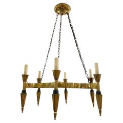 Retro Moderne Star Shaped French Chandelier