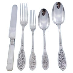 Moderne by Puiforcat French Sterling Silver Flatware Set Service 59 pieces total