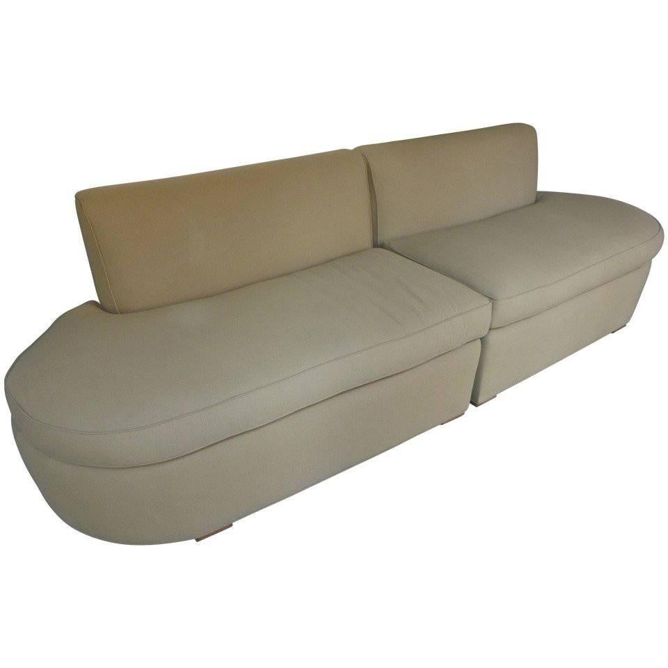 Moderne Curved Sectional Sofa