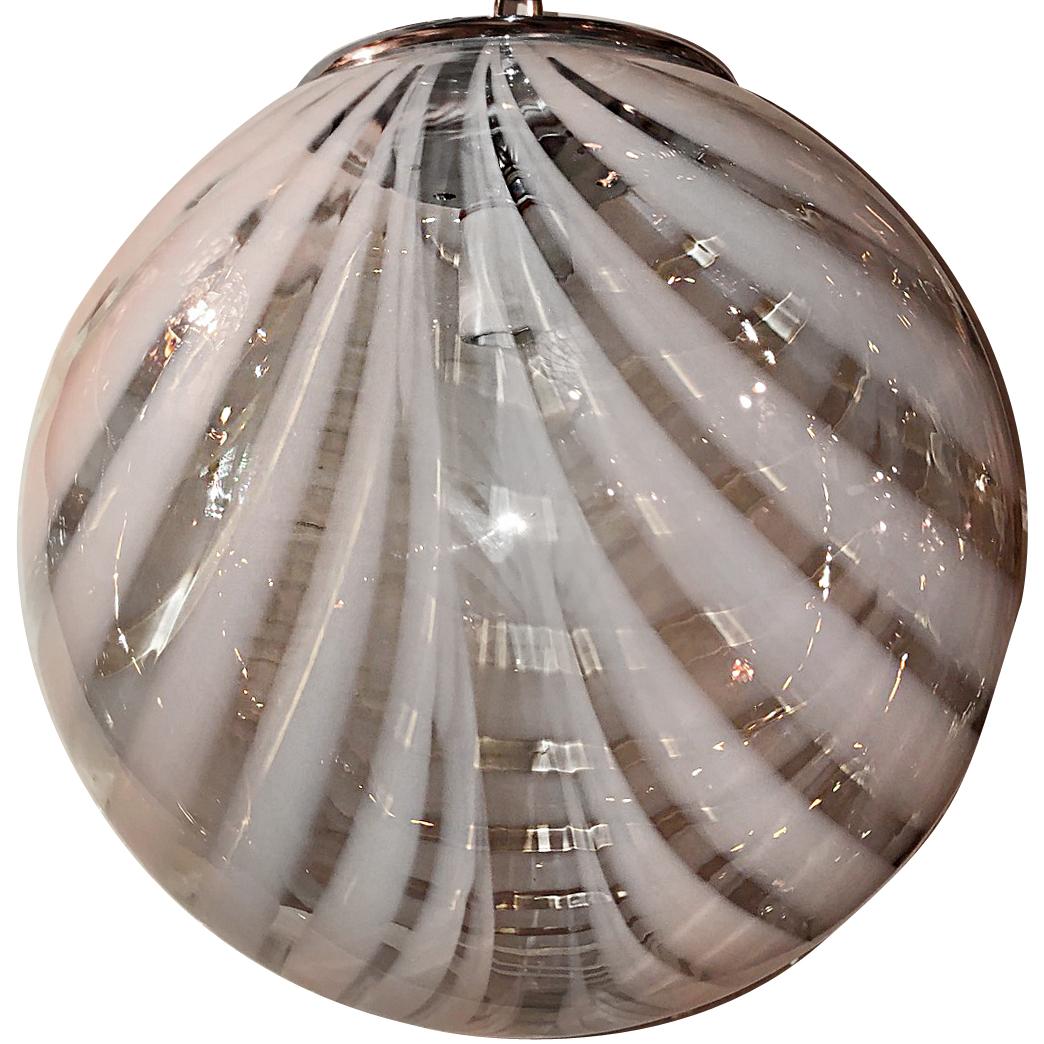 Moderne Glass Light Fixture In Good Condition For Sale In New York, NY