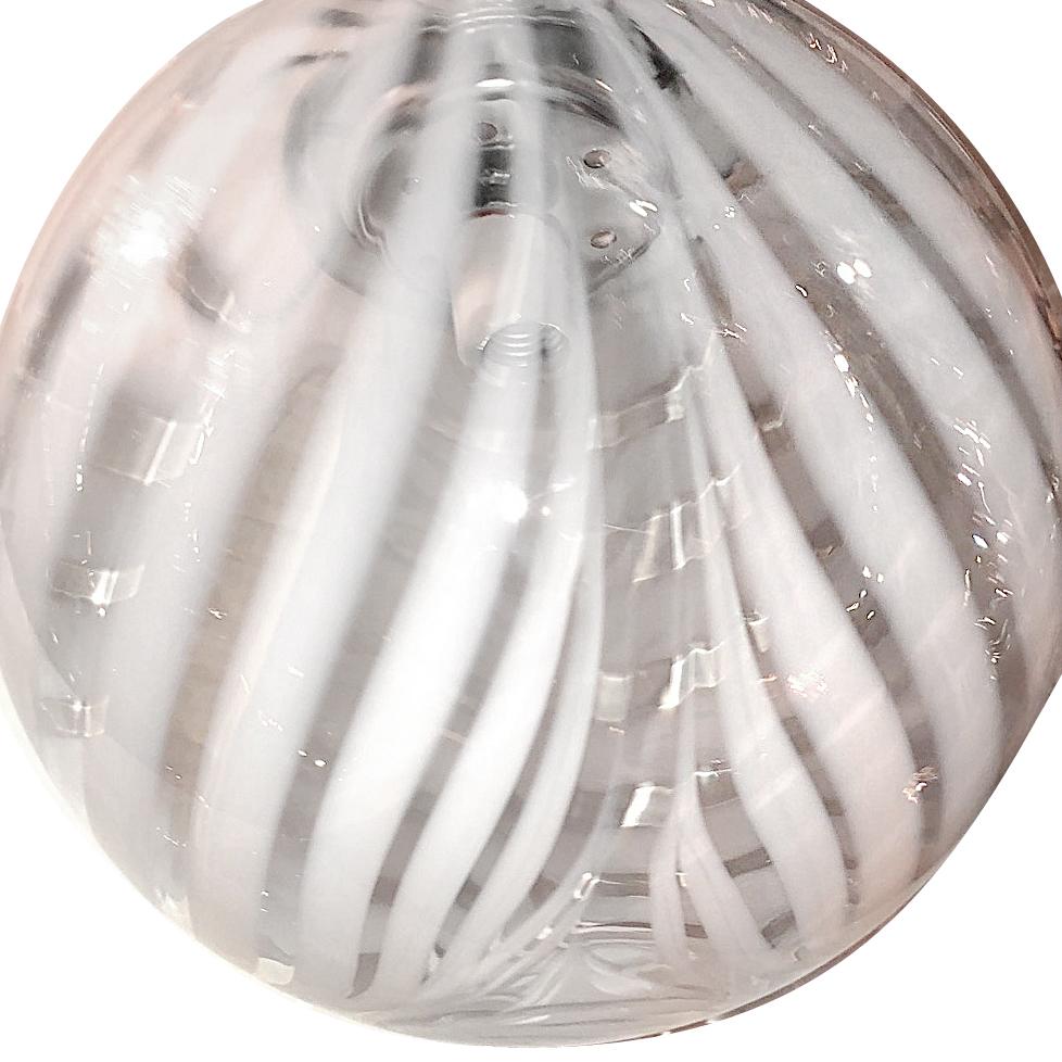 Mid-20th Century Moderne Glass Light Fixture For Sale