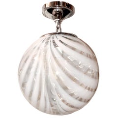 Moderne Glass Light Fixture