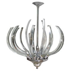 Moderne Glass Light Fixture