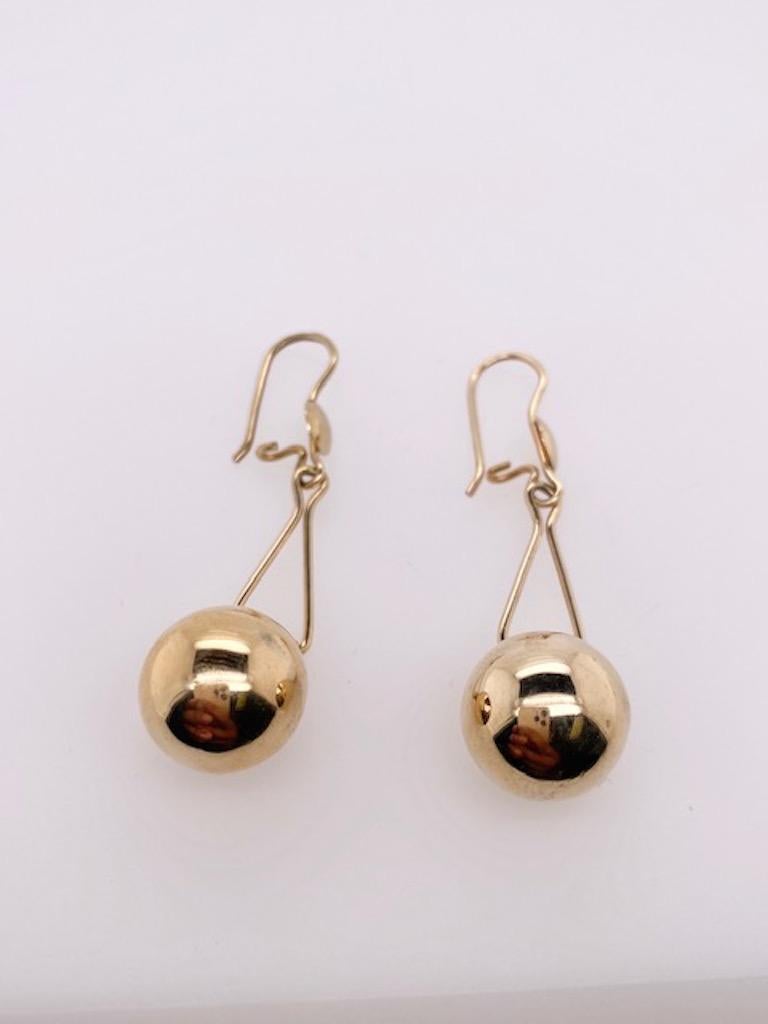modern gold drop earrings