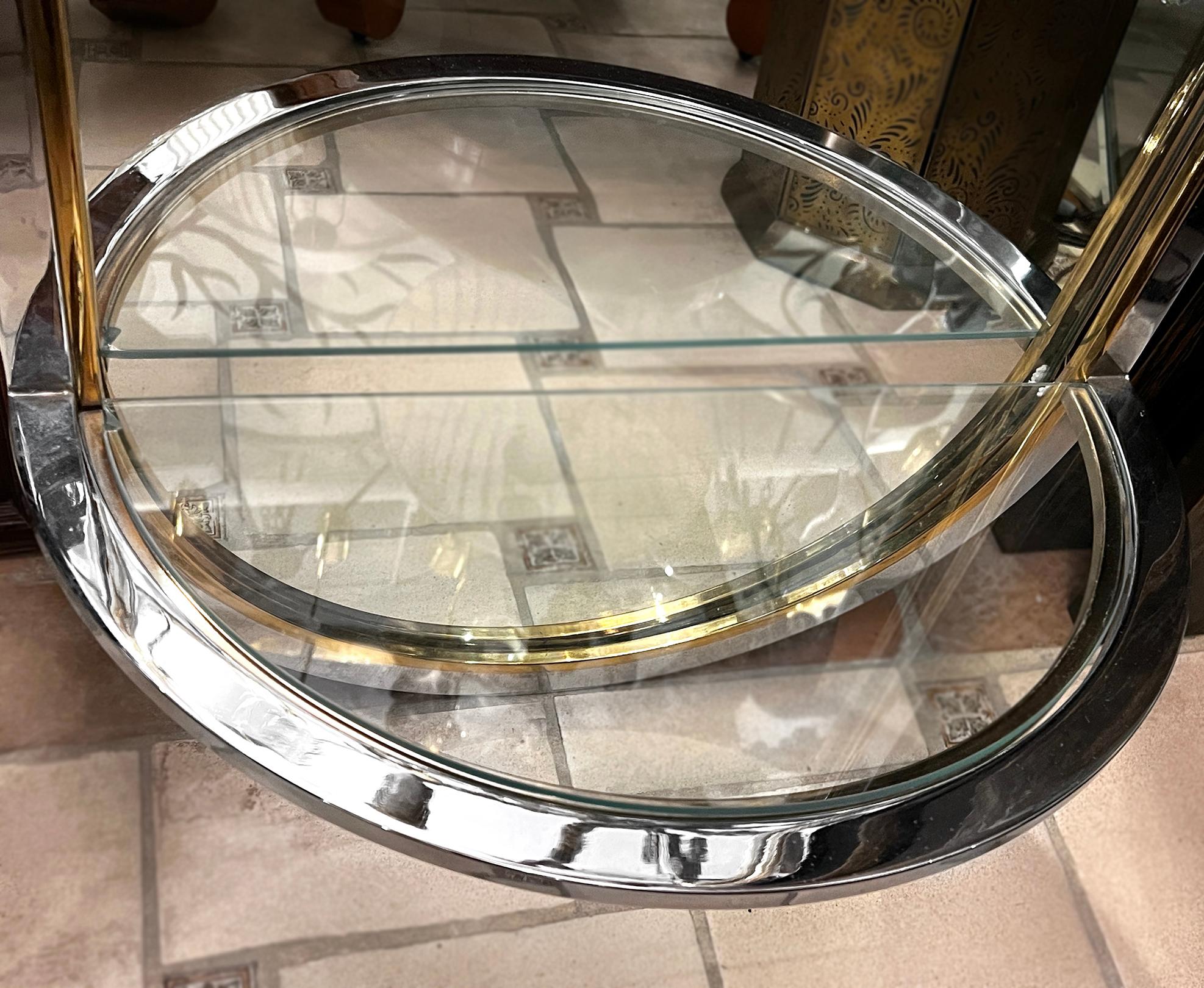 Italian Moderne Hallway Mirror For Sale