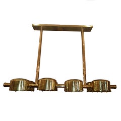 Moderne Horizontal Chandelier with Eight Lights