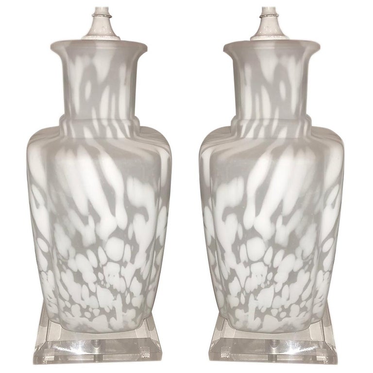 Moderne Italian Glass Table Lamps For Sale at 1stDibs