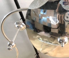 Moderne Italian Nickel-Plated Light Fixture