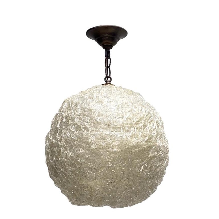 Moderne Lucite Pendant Light Fixture For Sale at 1stDibs