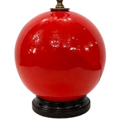 Moderne Red Porcelian Lamp