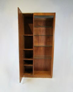 Moderne style collectors vitrine with storage