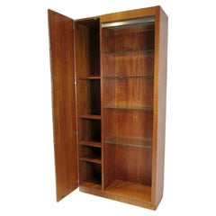 Moderne style collectors vitrine with storage