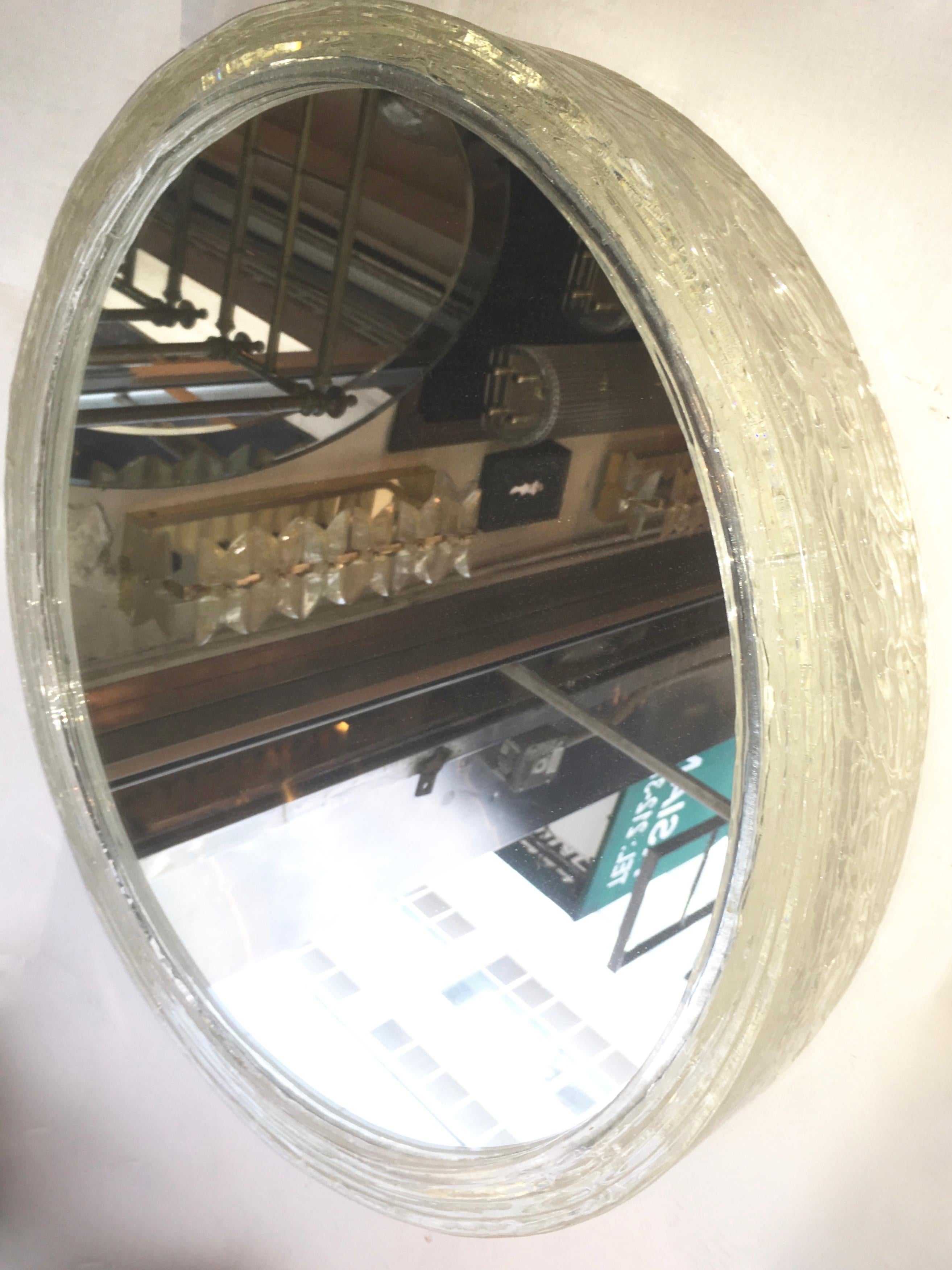 Moderne Style Mid Century Mirror In Good Condition For Sale In New York, NY