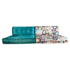 Modernes Roche Bobois Sofa Mah Jong Couch Hans Hopfer bunt