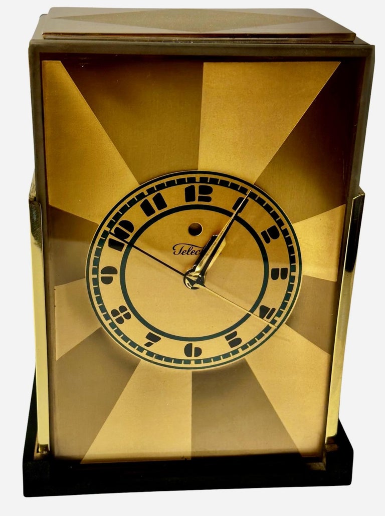 Modernique Clock by Paul Frankl Art Deco Skyscraper Telechron Clock