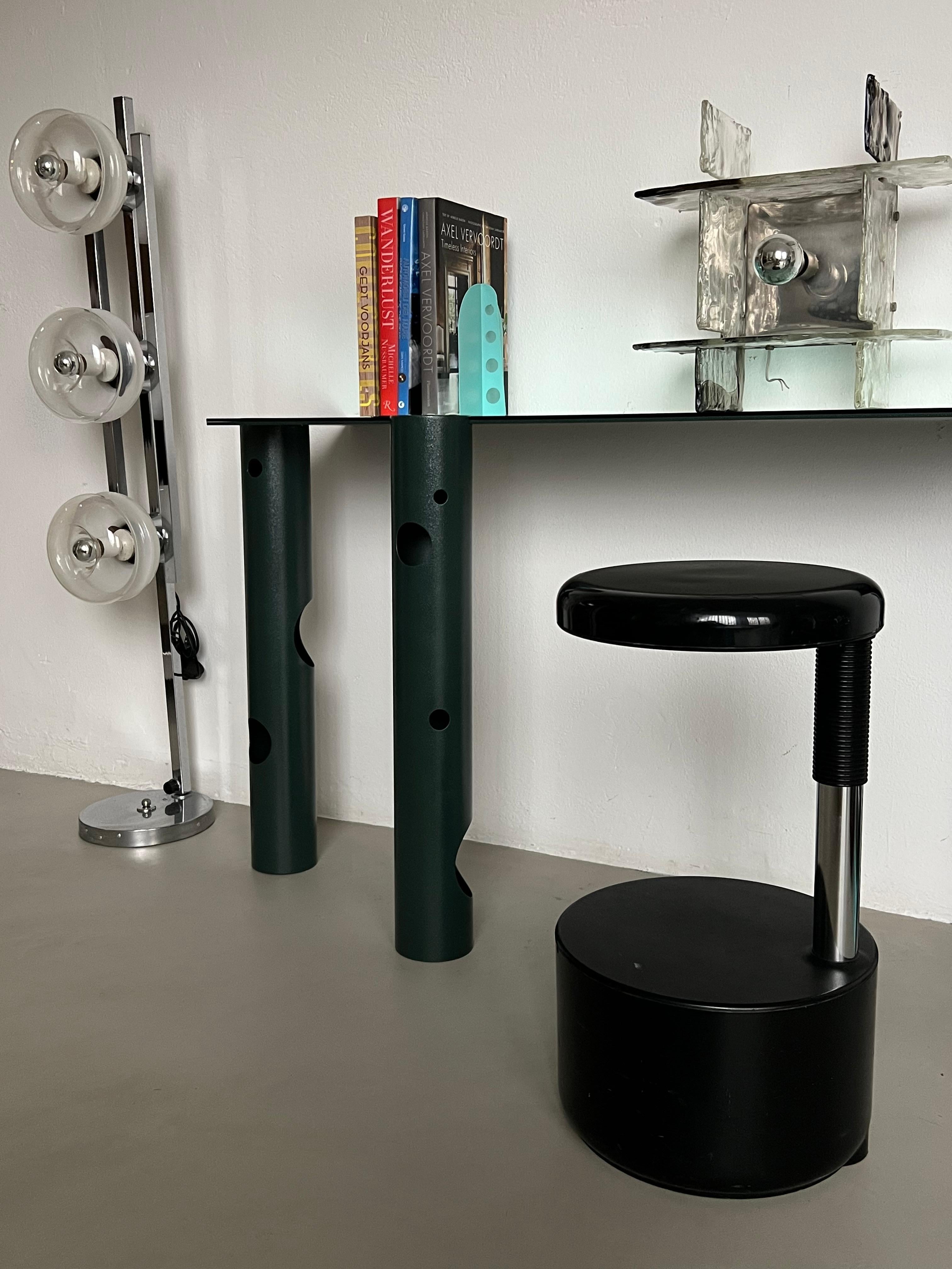 Modernis Golfhocker verchromte Struktur, verstellbar, Lucci Orlandini für Velca 70er Jahre im Angebot 9