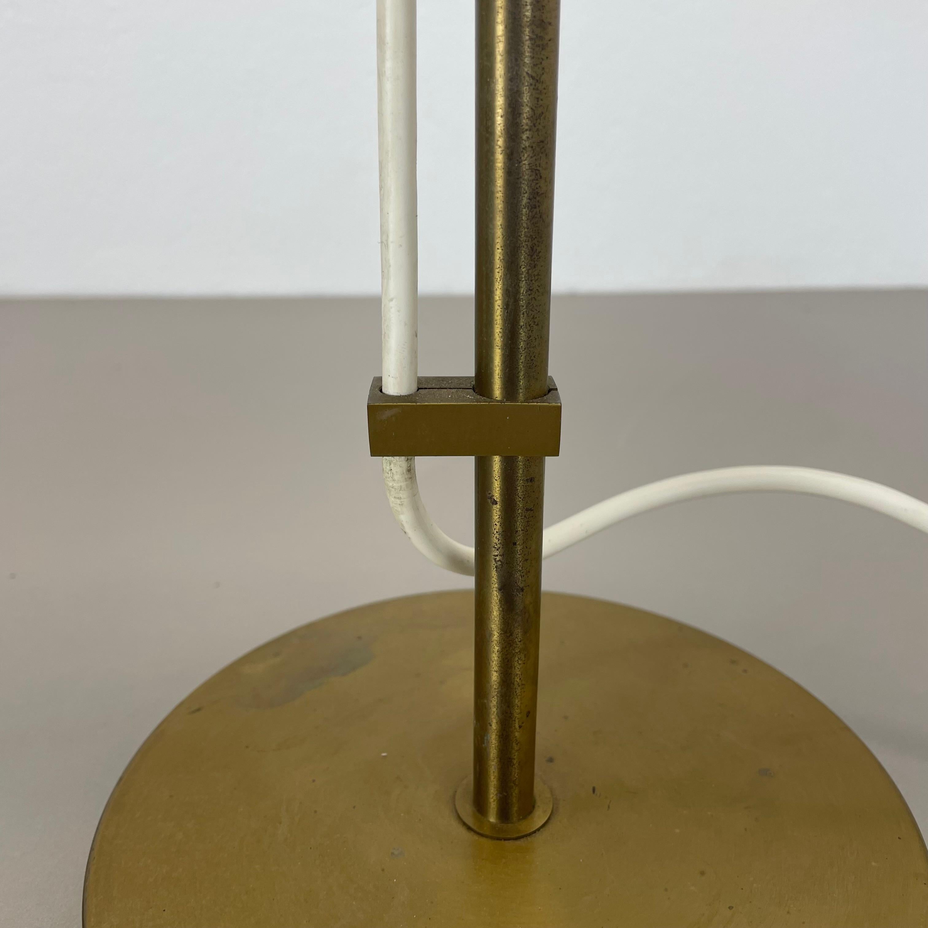 Lampe de table moderniste à 1 branche réglable en laiton massif fabriquée par Cosack Allemagne, années 1960 en vente 7