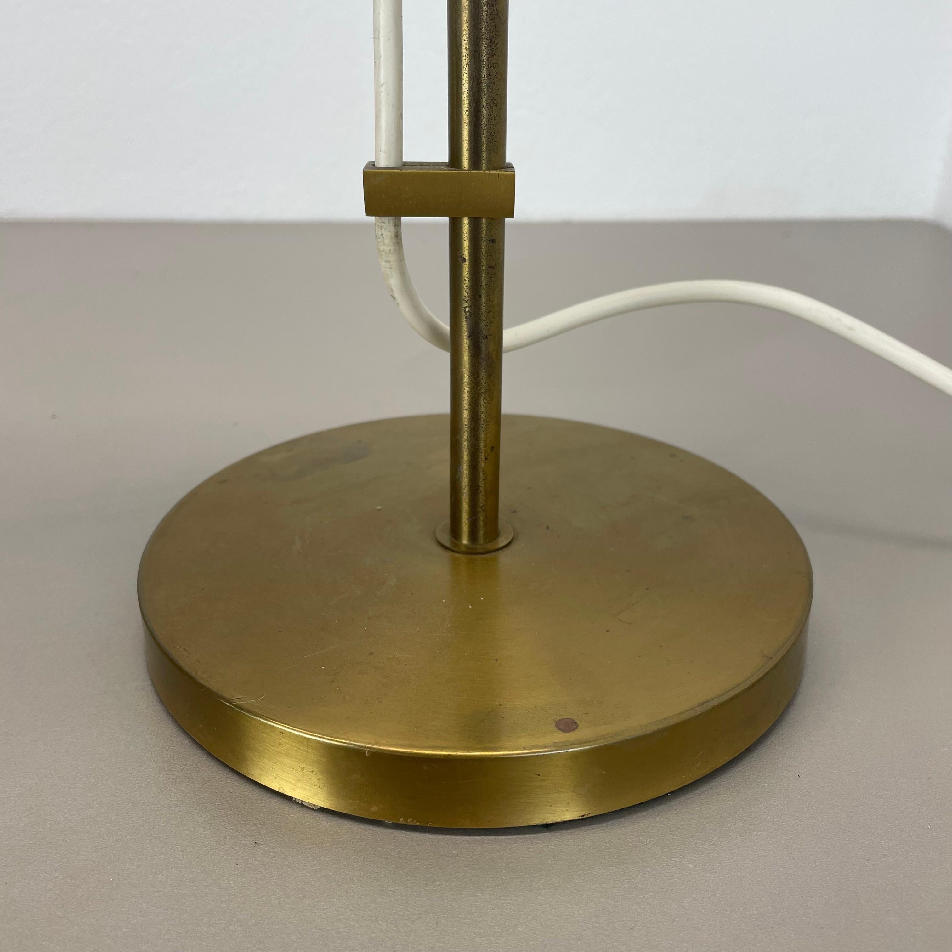 Lampe de table moderniste à 1 branche réglable en laiton massif fabriquée par Cosack Allemagne, années 1960 en vente 8