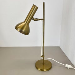 Modernist 1-spot adjustable solid brass Table Light Made by Cosack Germany 1960s