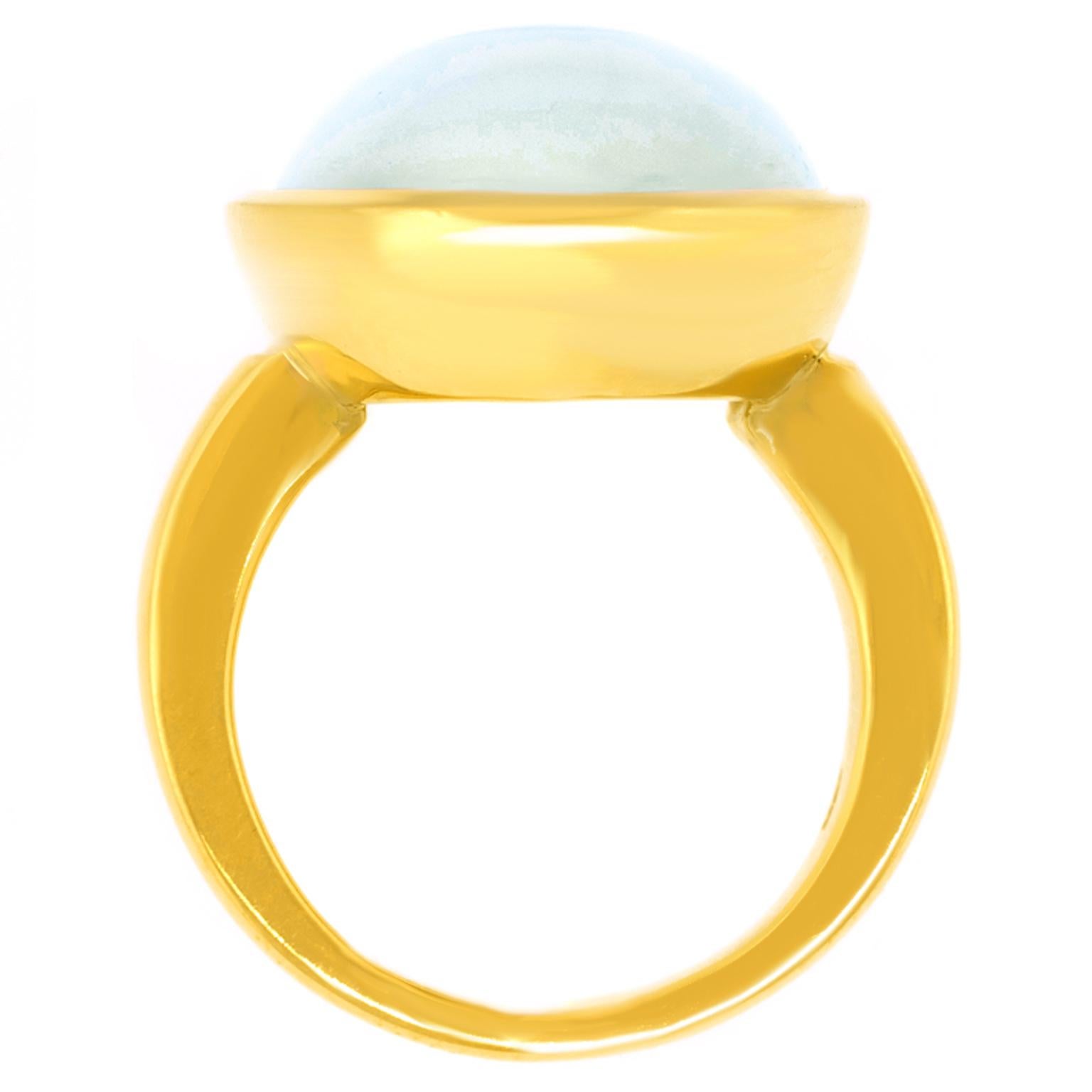 Modernist 14.0 Carat Moonstone Ring 5