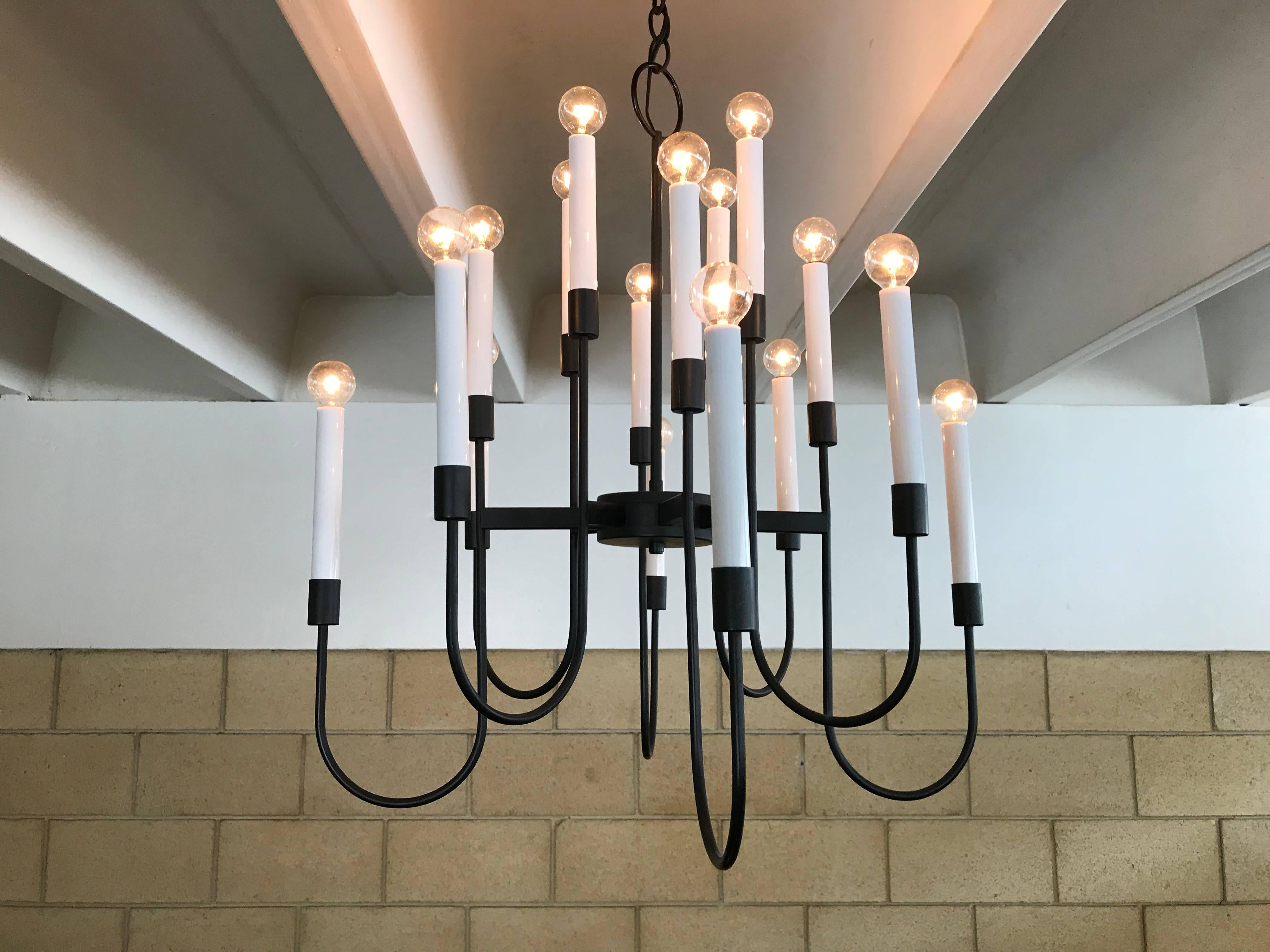 black candelabra chandelier