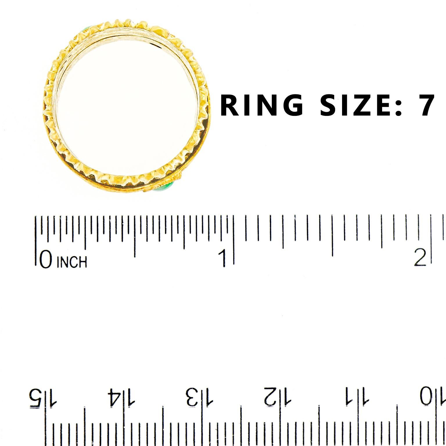 Modernist 18 Karat and 22 Karat Gold Ring 1
