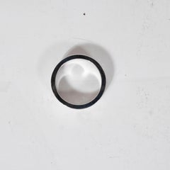 Modernist 18 Karat White Gold & Three Diamond "Love" Ring/Wedding Band, Cartier