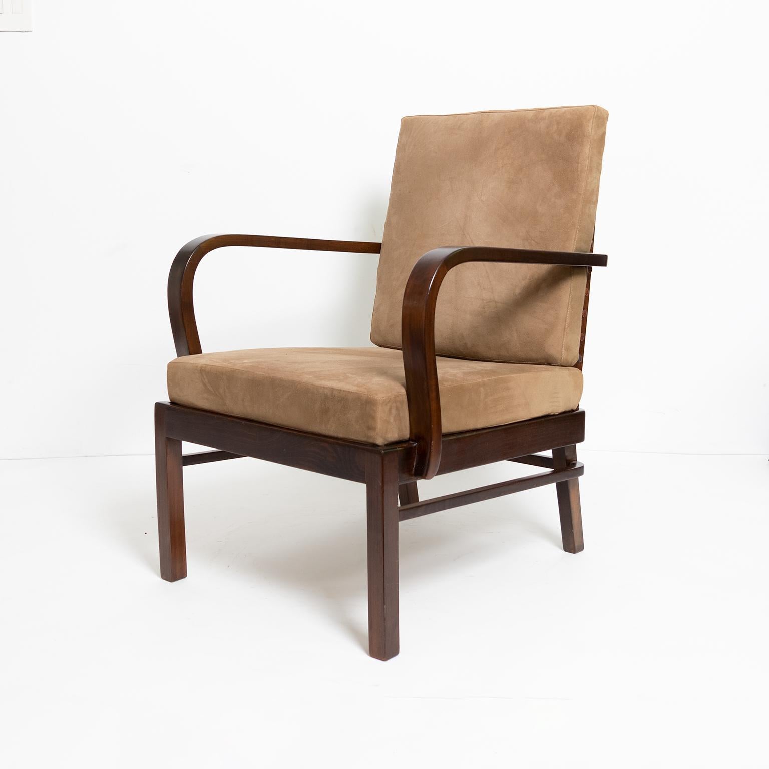 Bauhaus Modernist 1920s Lounge Chair Designed by Wilhelm Knoll for Knoll Antimott