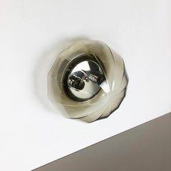Modernist 1970s German "Globe" Wall Light Made by Glashütte Limburg, Germany