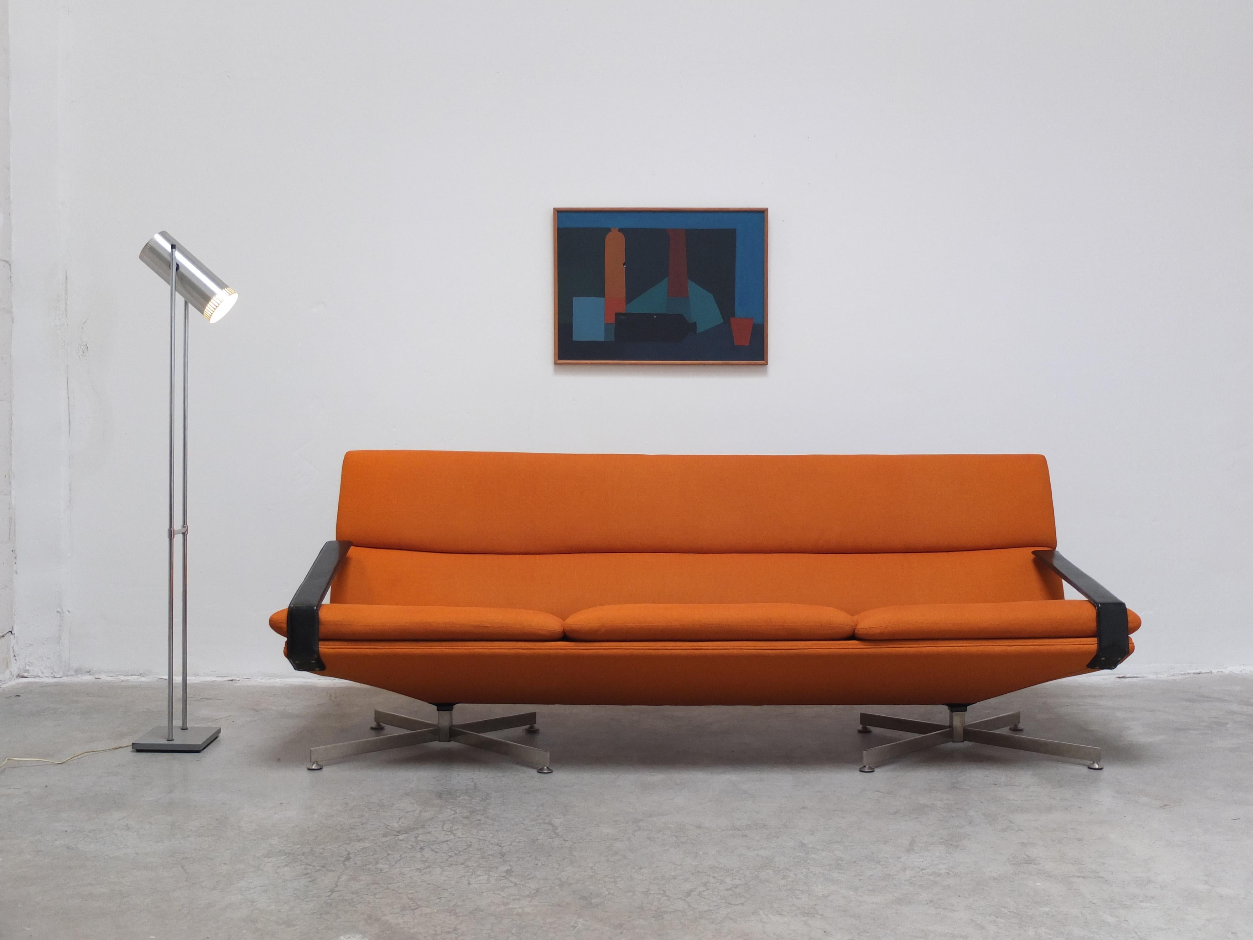 Modernist 3-Seater Sofa by Georges Van Rijck for Beaufort, 1960s 10