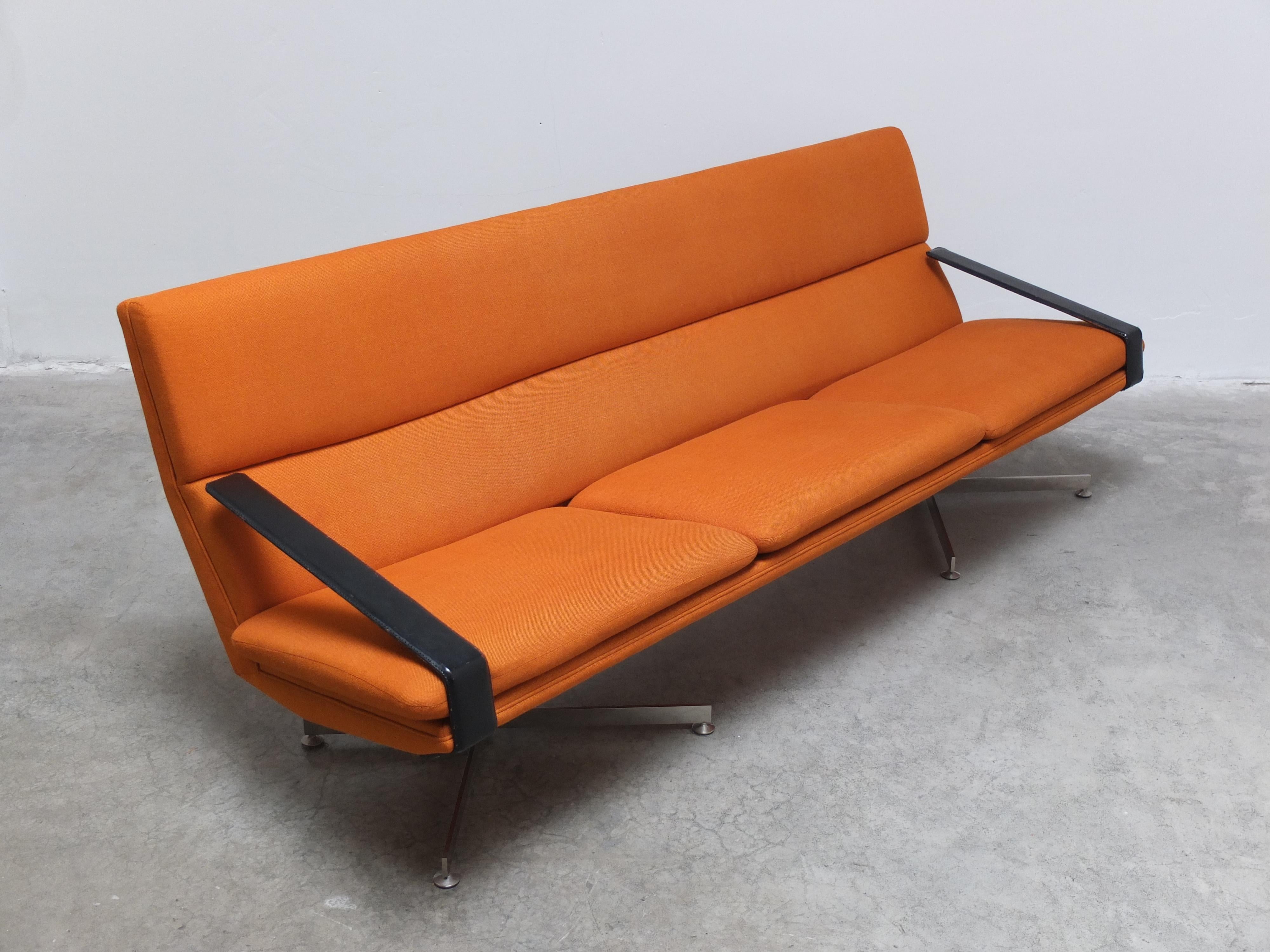 Modernist 3-Seater Sofa by Georges Van Rijck for Beaufort, 1960s 11