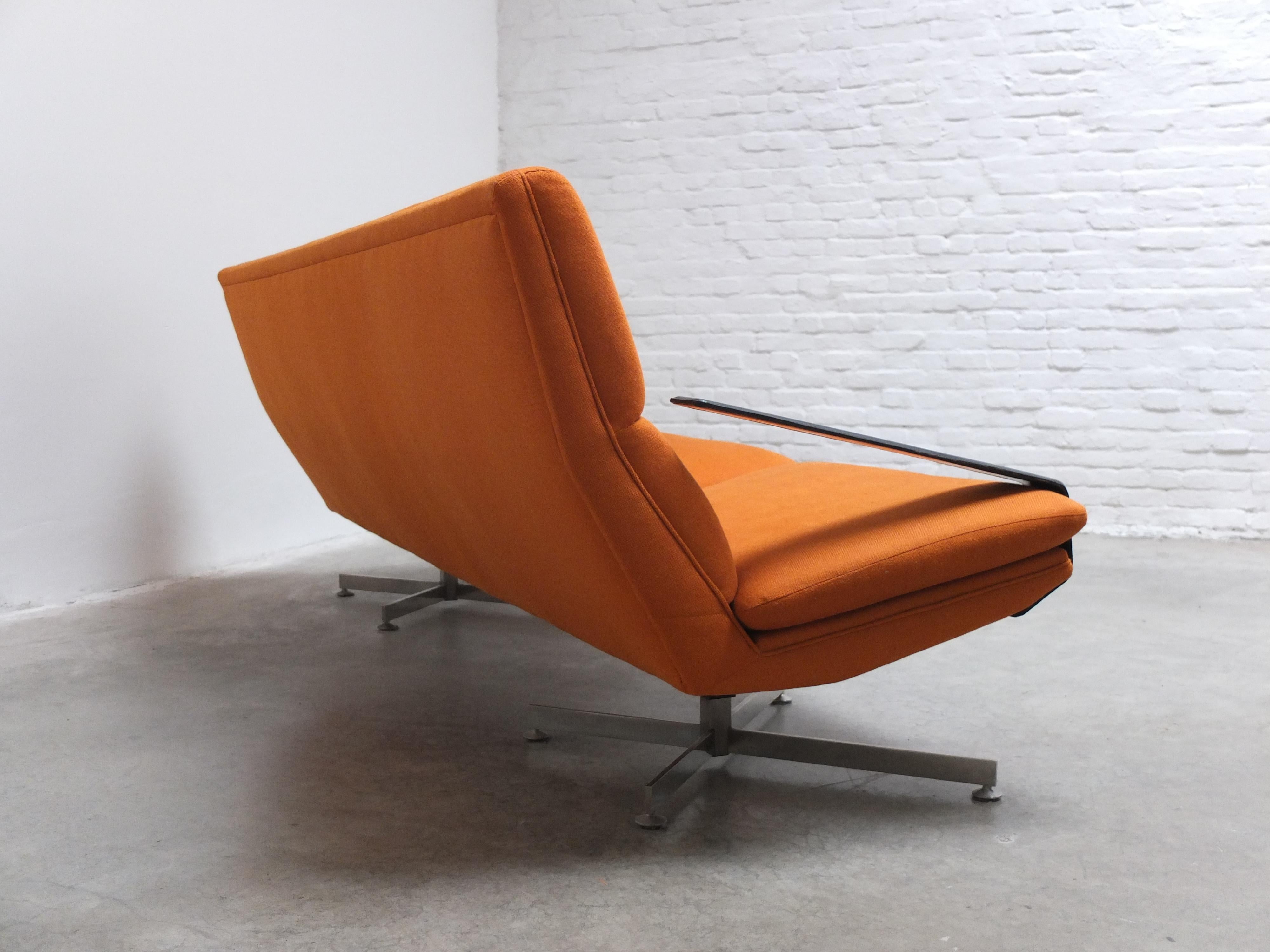 Modernist 3-Seater Sofa by Georges Van Rijck for Beaufort, 1960s 13